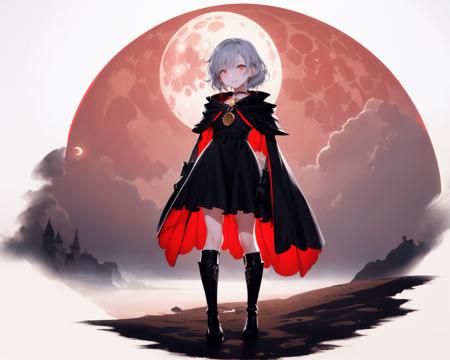 10034-3074790139-(white background_1.5), 1 girl, mid shot, full body,_  _solo, digital painting, black and red color scheme, moon motif, mysterio.png